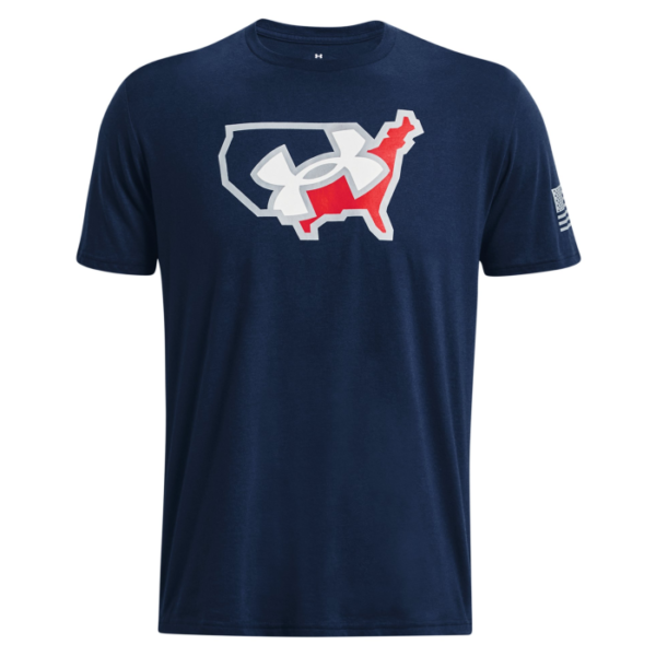 UA Freedom Big Flag Logo Lockup T-Shirt