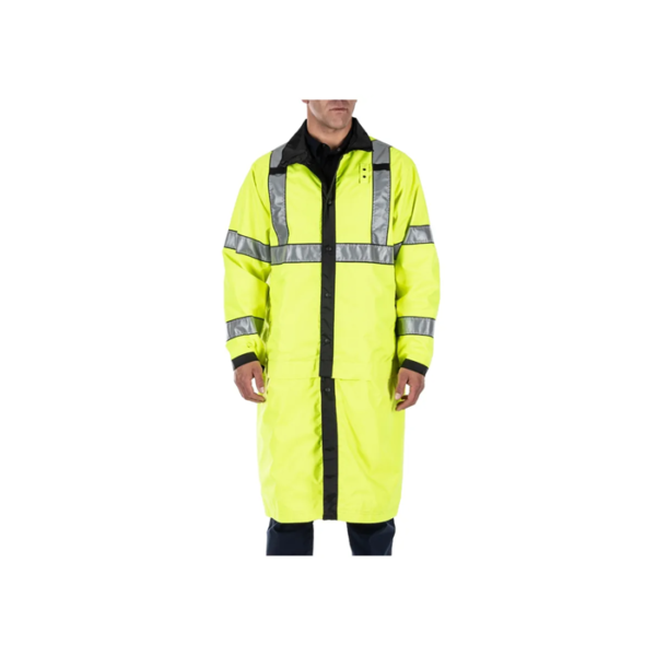 Long Rev Hi-Vis Rain Coat