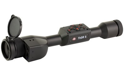 ATN Corp, THOR 5 LRF, Thermal Rifle Scope, 3-12X19mm, 30MM Main Tube, 320x240 Sensor Resolution, Multiple Reticles, Matte Finish, Black, Integrated Laser Range Finder