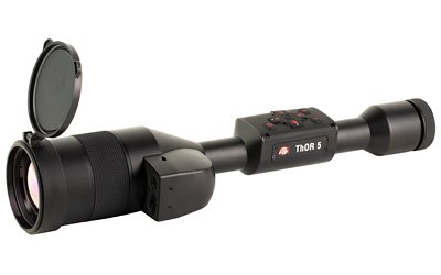 ATN Corp, THOR 5 LRF, Thermal Rifle Scope, 5-40X75MM, 30MM Main Tube, 640x480 Sensor Resolution, Multiple Reticles, Matte Finish, Black, Integrated Laser Range Finder