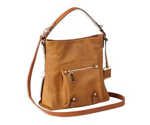 Bulldog Cases, Hobo Anna Purse Holster, Fits Most Small Autos, Cognac Brown Color, Leather