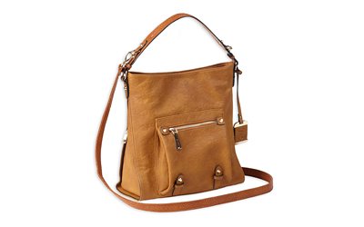 Bulldog Cases, Hobo Anna Purse Holster, Fits Most Small Autos, Cognac Brown Color, Leather