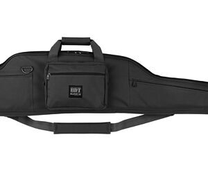 Bulldog Cases, Long Range Rifle Case, Fits Single Rifle Up To 52.5", Quilted Lining W/Adjustable Tie Downs, Two Zippered Wide Pockets, 54" Soft Case, Black