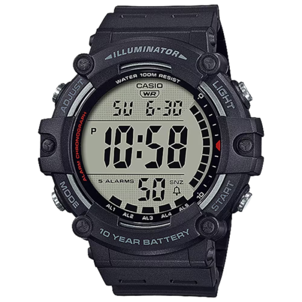 Classic Digital Watch w/ 10-Year Battery