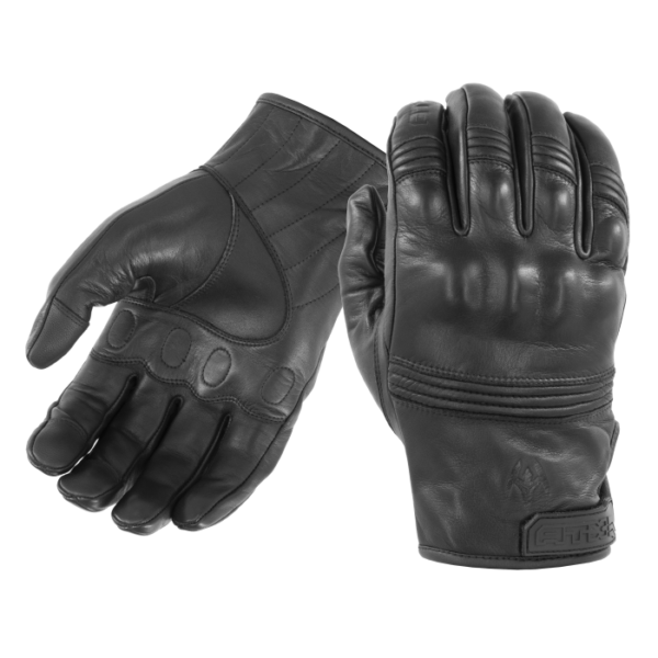 All-Leather Gloves with Knuckle Armor
