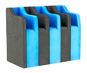 GPS, Foam Pistol Cradle, Blue Foam, Holds Up To 5 Pistols