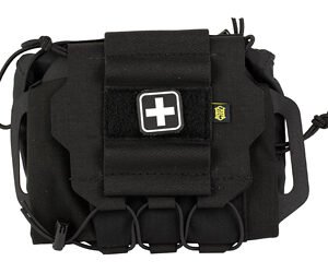 High Speed Gear, ReFlex IFAK System, Compatible with MOLLE and Belts 1.5"-2.5", Nylon Construction, Black, Medical Items Not Included