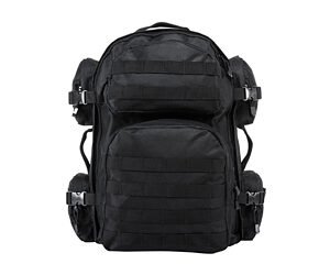 NcSTAR, Tactical Backpack, 18" x 12" x 6" Main Compartment, Nylon, Black, Adjustable Shoulder Straps, Exterior PALS/ MOLLE Webbing, Hydration Bladder Compatible