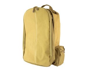 NcSTAR, Patch, Backpack, 18"x14"x3" Main Compartment with Hydration Compartment, Tan, Large Secondary Compartment, Small Side Zip Pocket, Small Draw Cord Side Pouch, 17"x11" Soft Loop Surface for Hook Backed Patches
