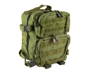 NcSTAR, Every Day Pack, Backpack, 12.5"x11.5"x3" Main Compartment, Green, Two Small Compartments with Four Cinch Straps, Molle Webbing, Adjustable Bottom Straps