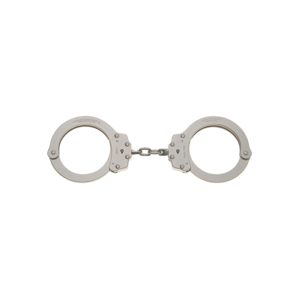 Model 702C Oversize Chain Link Handcuff - Nickel Finish