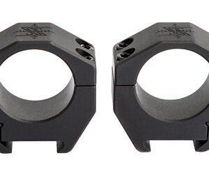 Seekins Precision, Scope Ring, .92" Medium High, 30mm, 4 Cap Screw, Black Finish